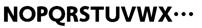 Shizuka Gothic H Font UPPERCASE