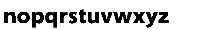 Shizuka Gothic H Font LOWERCASE