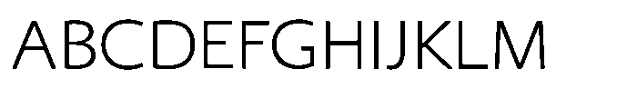 Shizuka Gothic L Font UPPERCASE