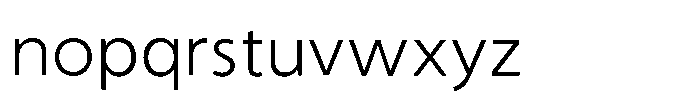 Shizuka Gothic L Font LOWERCASE