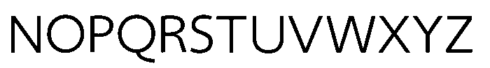 Shizuka Gothic R Font UPPERCASE