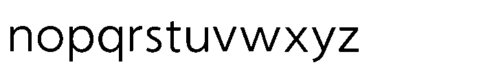 Shizuka Gothic R Font LOWERCASE