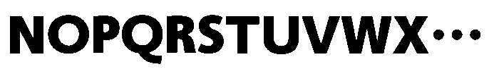 Shizuka Gothic U Font UPPERCASE