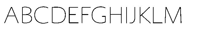 Shizuka Gothic UL Font UPPERCASE
