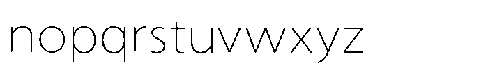 Shizuka Gothic UL Font LOWERCASE