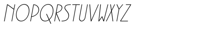 Shoal Oblique Font LOWERCASE