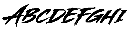 Shock Rumble Italic Italic Font UPPERCASE