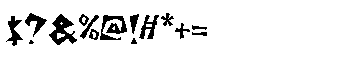 Shock Value Round Font OTHER CHARS