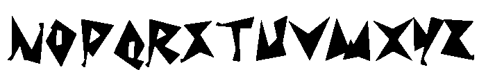 Shock Value Round Font UPPERCASE