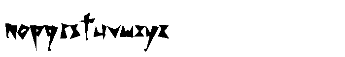 Shock Value Round Font LOWERCASE