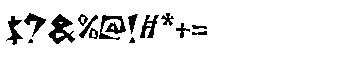 Shock Value Semi Font OTHER CHARS