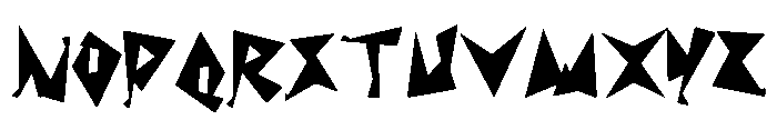 Shock Value Semi Font UPPERCASE