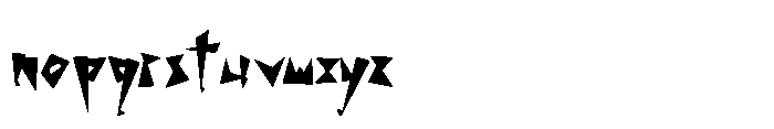 Shock Value Semi Font LOWERCASE