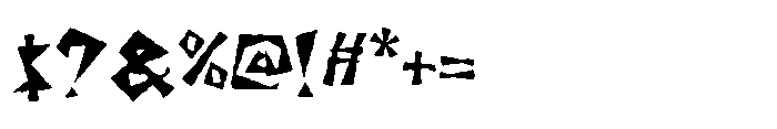 Shock Value Shake Font OTHER CHARS