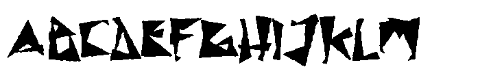 Shock Value Shake Font UPPERCASE