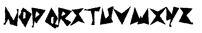 Shock Value Shake Font UPPERCASE