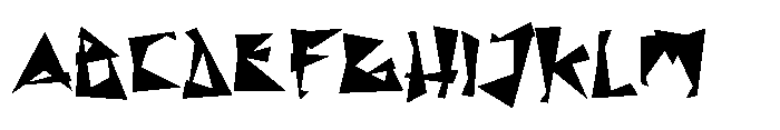 Shock Value Spike Font UPPERCASE