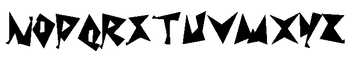 Shock Value Spike Font UPPERCASE