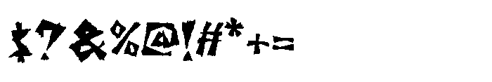 Shock Value Twist Font OTHER CHARS