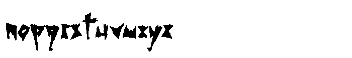 Shock Value Twist Font LOWERCASE