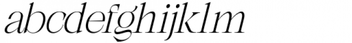 Shocka Family Extra Light Italic Font LOWERCASE
