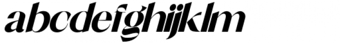 Shocka Family Sans Black Italic Font LOWERCASE