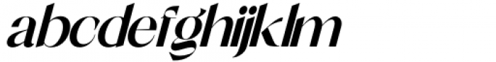 Shocka Family Sans Bold Italic Font LOWERCASE