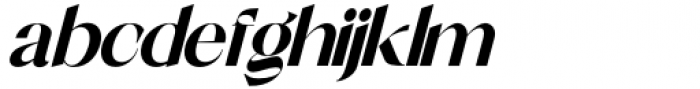 Shocka Family Sans Extra Bold Italic Font LOWERCASE