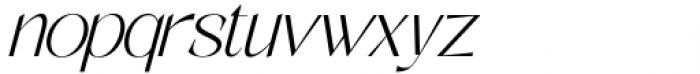 Shocka Family Sans Extra Light Italic Font LOWERCASE