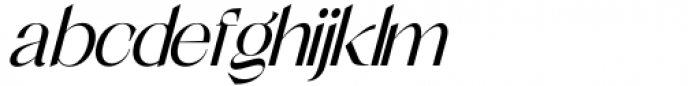 Shocka Family Sans Italic Font LOWERCASE