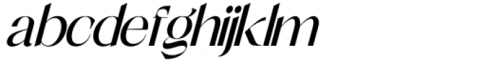 Shocka Family Sans Medium Italic Font LOWERCASE