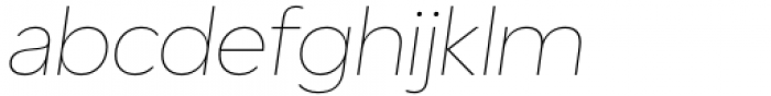 Shoika Hairline Italic Font LOWERCASE