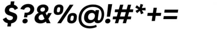 Shoika Semi Bold Italic Font OTHER CHARS