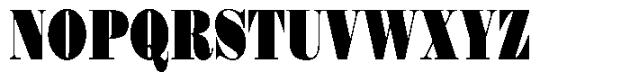 Shomina Black Condensed Font UPPERCASE