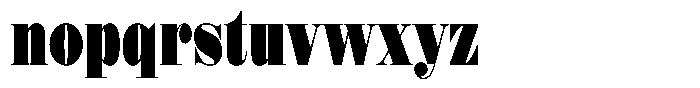 Shomina Black Condensed Font LOWERCASE