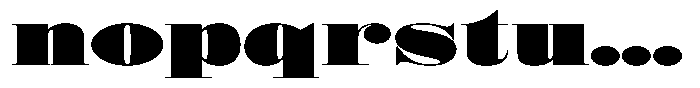 Shomina Black Exp Font LOWERCASE