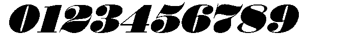Shomina Black Slant Font OTHER CHARS