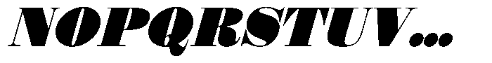 Shomina Black Slant Font UPPERCASE