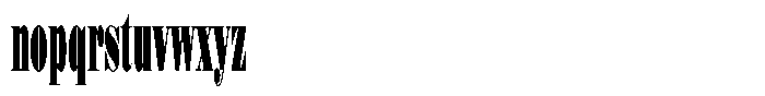 Shomina Black Ultra Condensed Font LOWERCASE