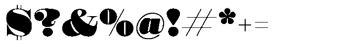 Shomina Black Font OTHER CHARS