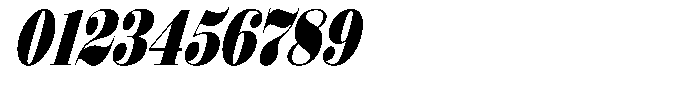 Shomina Bold Condensed Slant Font OTHER CHARS