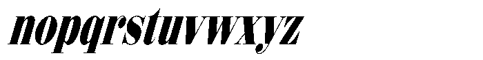 Shomina Bold Condensed Slant Font LOWERCASE