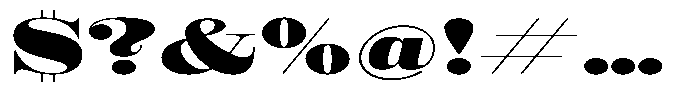 Shomina Bold Exp Font OTHER CHARS
