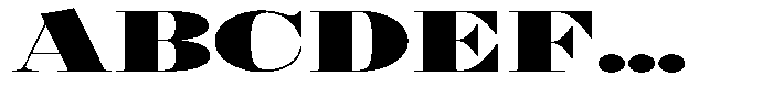 Shomina Bold Exp Font UPPERCASE