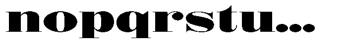 Shomina Bold Exp Font LOWERCASE