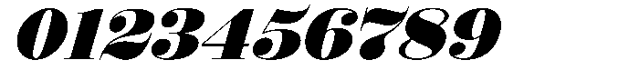 Shomina Bold Slant Font OTHER CHARS