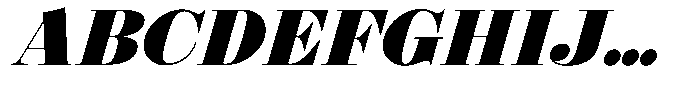 Shomina Bold Slant Font UPPERCASE