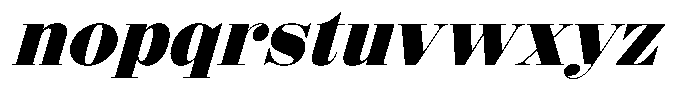 Shomina Bold Slant Font LOWERCASE