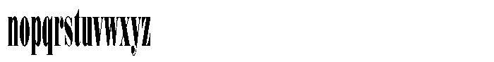 Shomina Bold Ultra Condensed Font LOWERCASE