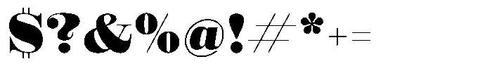 Shomina Bold Font OTHER CHARS